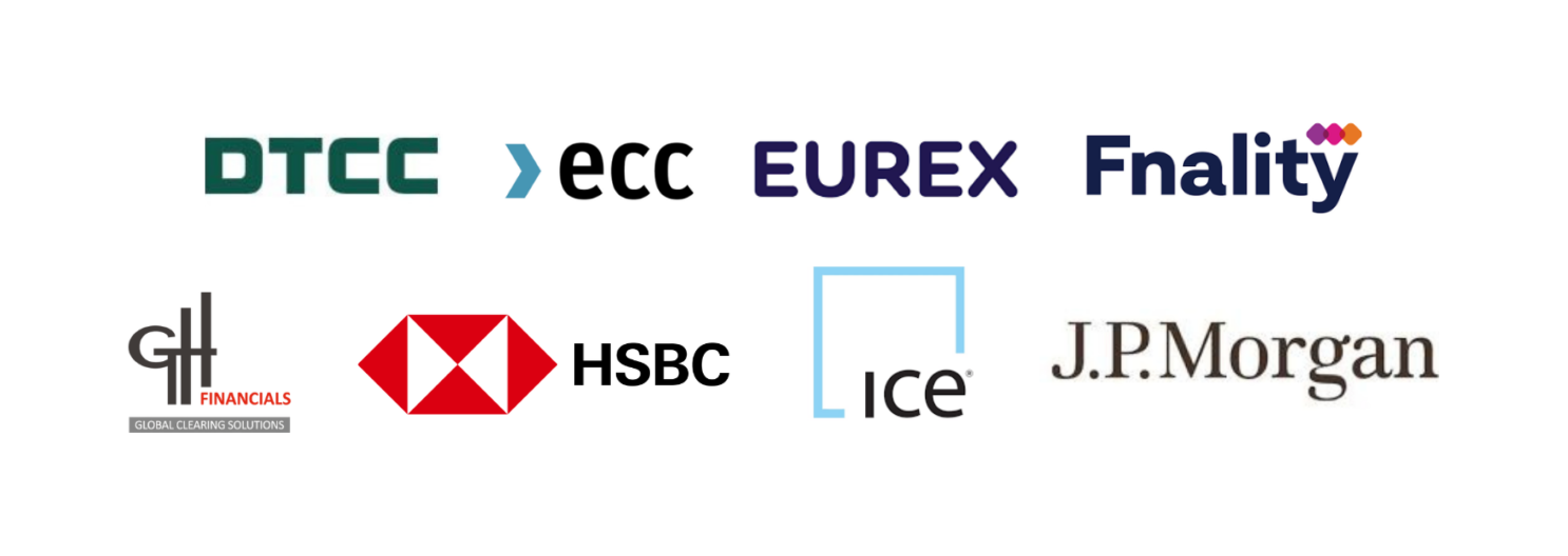 DTCC, ECC, Eurex, Fnality, GH Financials, HSBC, ICE, J.P. Morgan